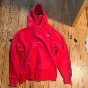 Champion Bright Red Pullover Hoodie